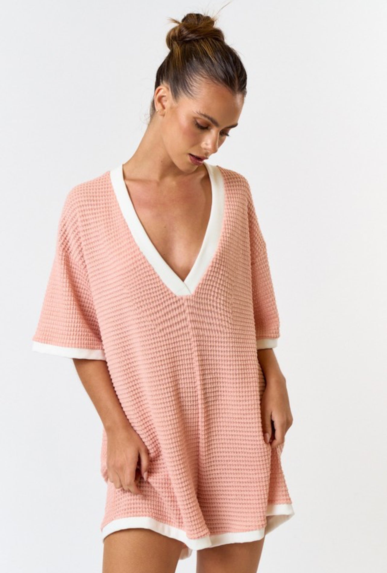 Waffle Knit Romper